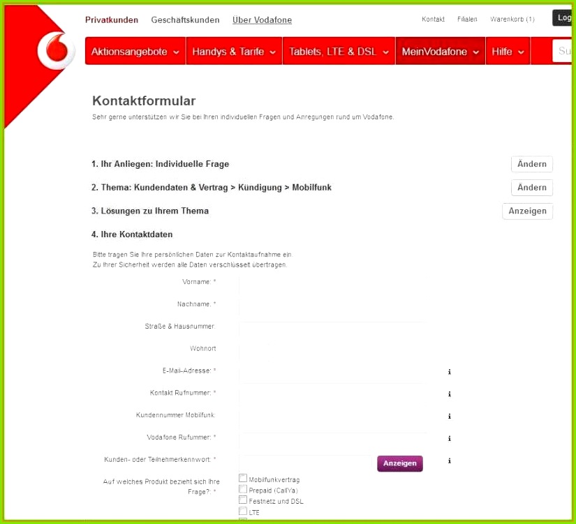 10 Vodafone Kündigung Muster Pdf toll Handyvertrag Kundigen Vorlage Pdf