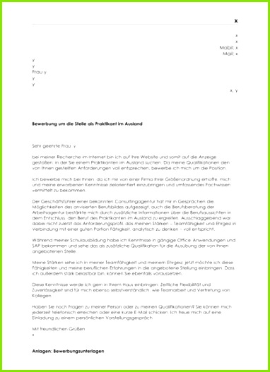 Anschreiben für das Praktikum Muster und Vorlagen