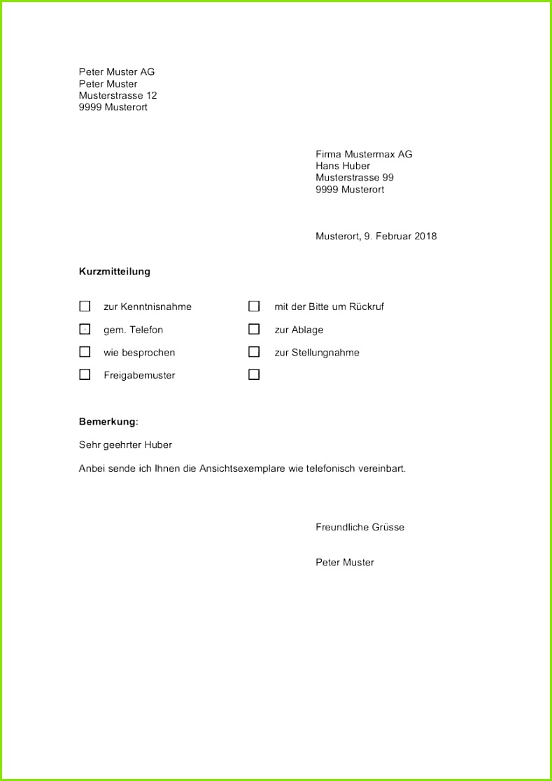 16 kurzbrief vorlage 7891116 16 Kurzbrief Vorlage