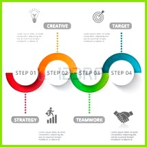 prozess Infografik Design Vorlage und Marketing Icons Vorlage für Diagramm