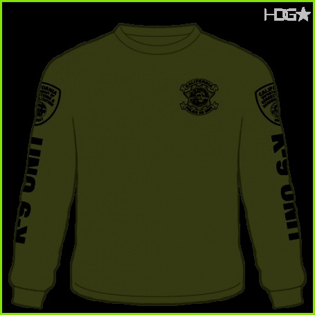 k9 t shirt designs cdcr police k 9 unit od greenblack long sleeve t shirt hdg