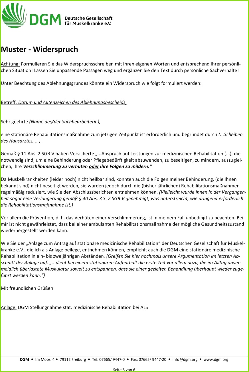 Widerspruch Reha Ablehnung Musterbrief Schön Gdb Hhe Erlaubt Keinen Rckschluss Auf Leistungsfhigkeit Vorlage