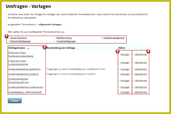 ausgezeichnet umfrage vorlage 720x481