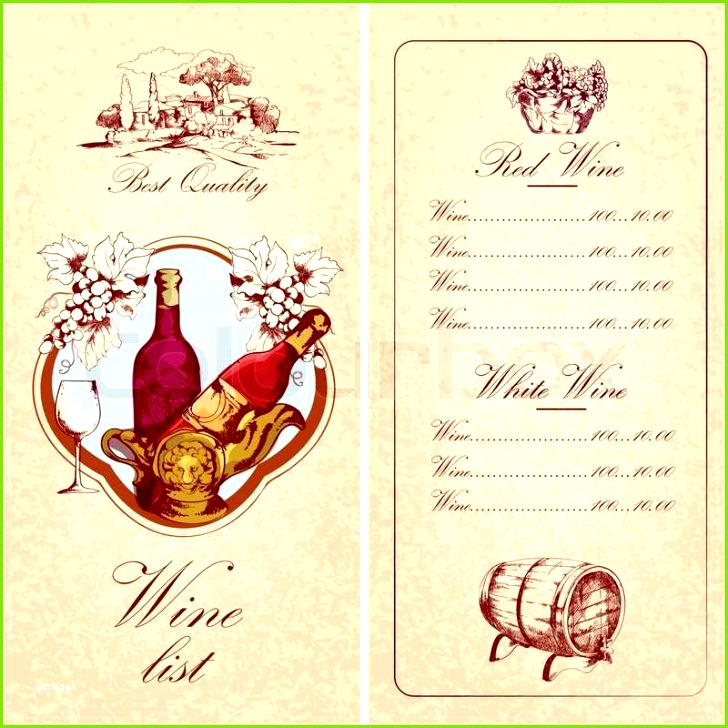 15 Schockieren Weinkarte Vorlage Sie Kennen Müssen 728728 schockieren weinkarte vorlage vektorgrafik von weinkarte vorlage